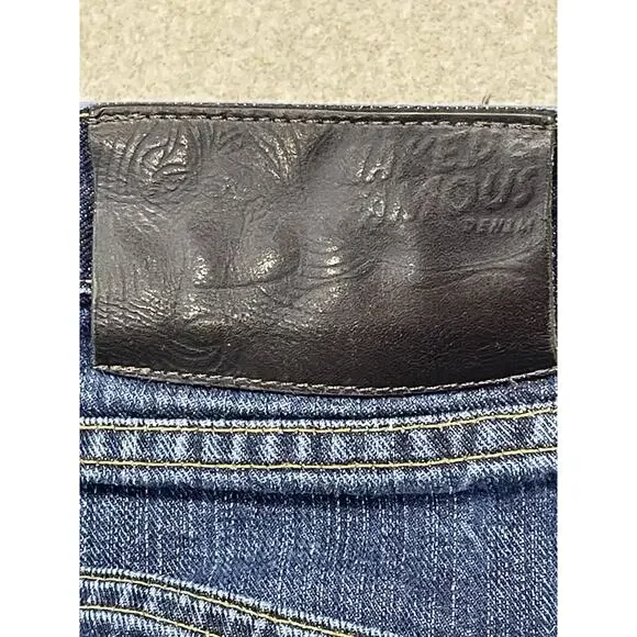 Naked & Famous Jeans Men’s Size 34x32 Blue Selvedge Denim Slim Straight - Picture 6 of 12